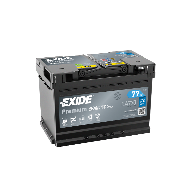 EXIDE Premium EA770 77Ah Carbon Boost Autobatterie