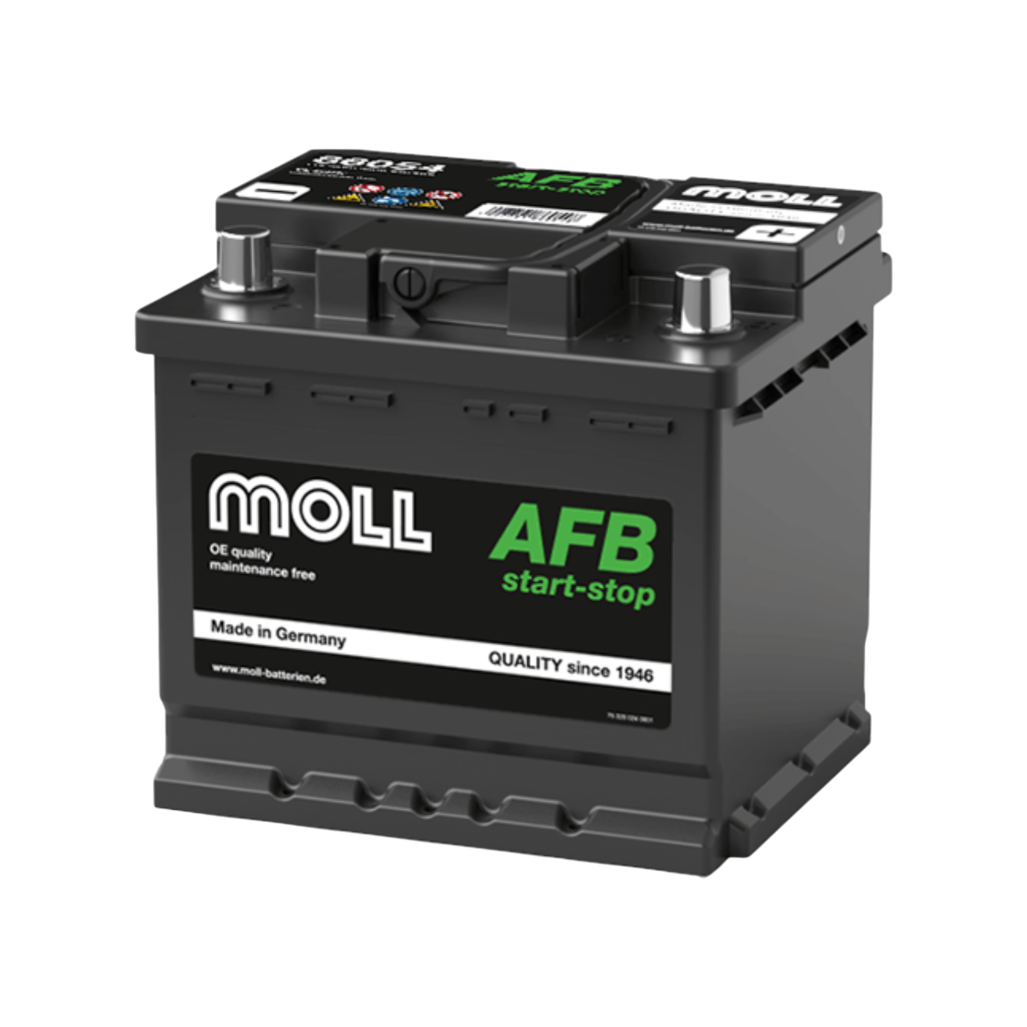 MOLL 86054  AFB start-stop "MADE IN GERMANY" Starterbatterie  12V 54Ah(20h) 540A(EN)