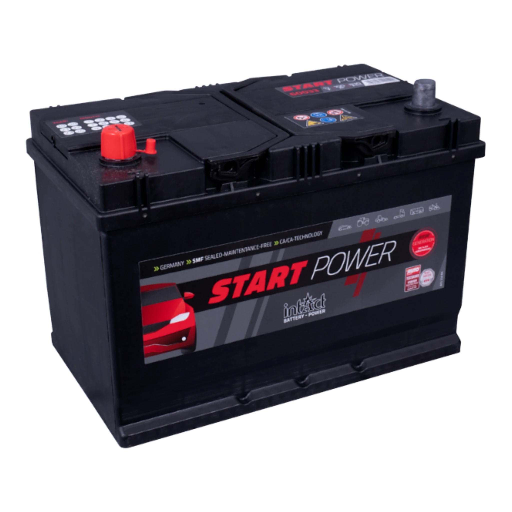 intAct Start-Power Asia 60033 - Autobatterie 12V, 100Ah, 830A (EN)