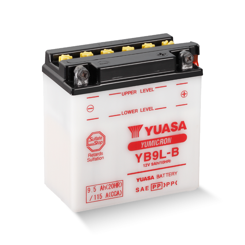 YUASA YB9L-B / 50915 12V 9,5Ah/C20 - 115A (EN) Motorradbatterie