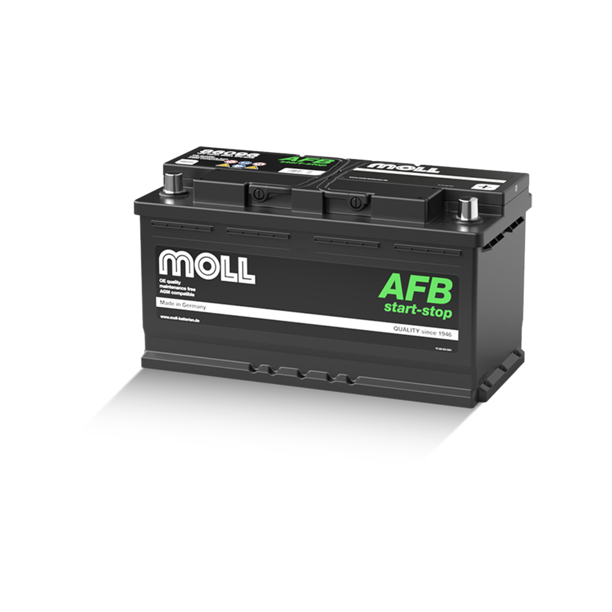 MOLL 86096  AFB start-stop "MADE IN GERMANY" Starterbatterie  12V 96Ah(20h) 860(EN)