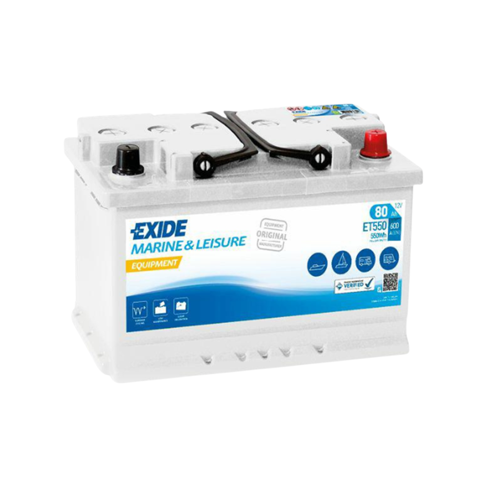 EXIDE ET550 12V 80Ah (C20)