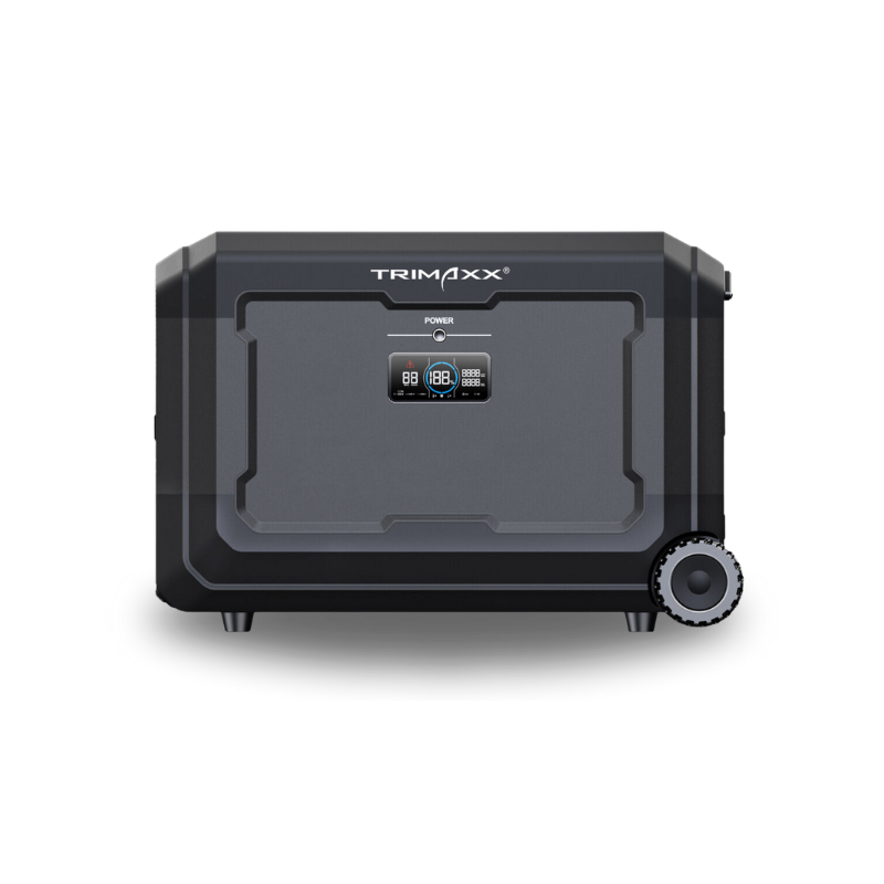 TRIMAXX PPS 5.0X Portable Powerstation  48V 105Ah 5040Wh LiFePo4  Erweiterungsakku für tragbare Stromversorgung  in Kofferformat. TRIMAXX PPS 5.0X Portable Powerstation  48V 105Ah 5040Wh LiFePo4  Erweiterungsakku für tragbare Stromversorgung  in Kofferformat.